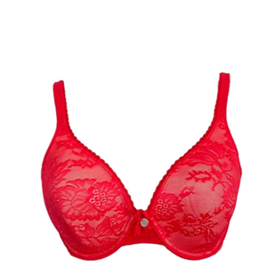 Victoria’s Secret Body by Victoria Lined Perfect Coverage Red Lace 34C